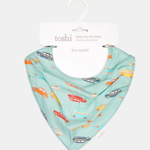 Toshi Baby Bib Bandana - Wagon Wheels