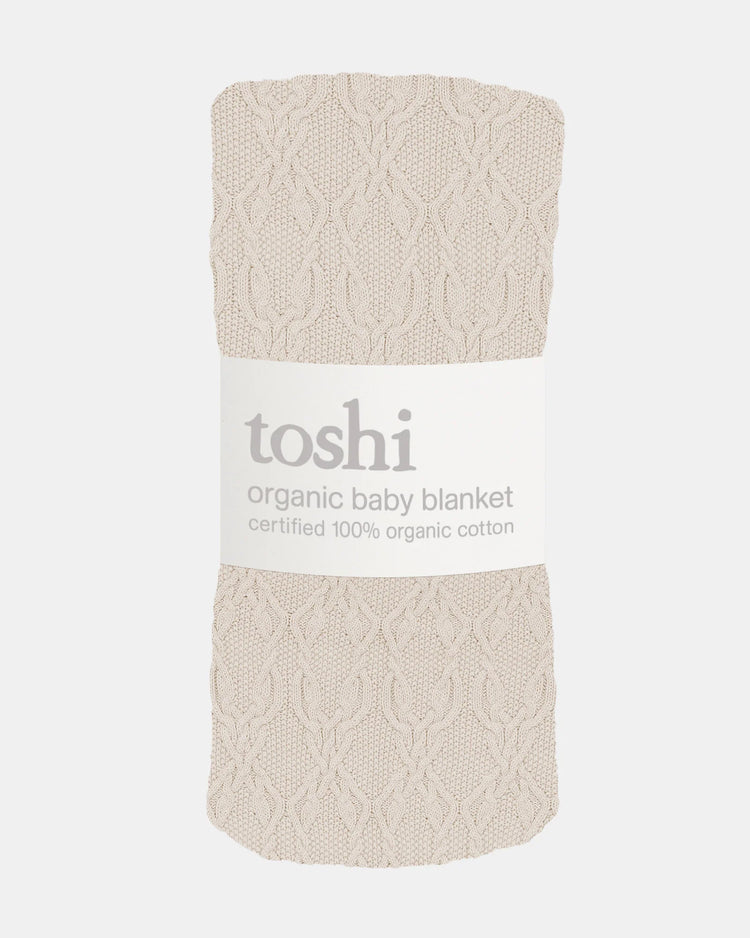Toshi Organic Blanket Bowie Oatmeal