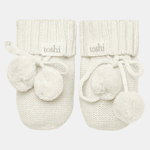 Toshi Organic Booties Marley Pebble