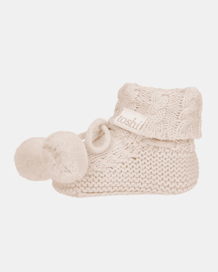 Toshi Organic Booties Yummy Oatmeal