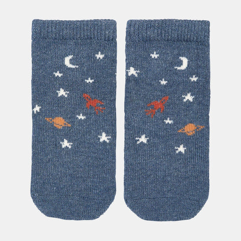 Toshi Organic Socks Ankle Jacquard Space Race