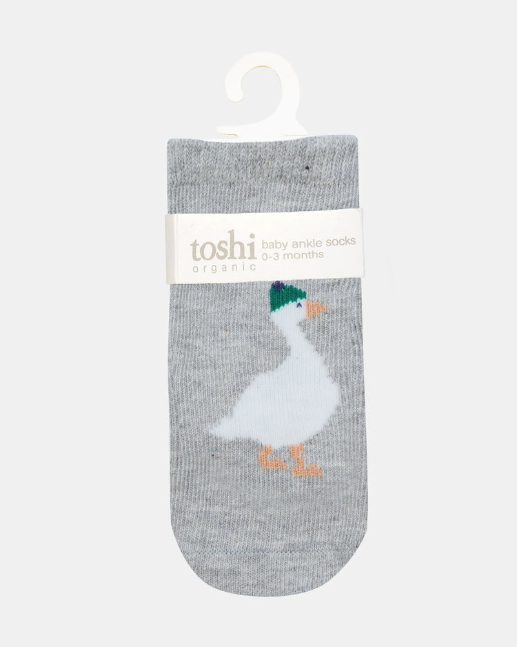Toshi Organic Socks Ankle Jacquard Lucie Goosie