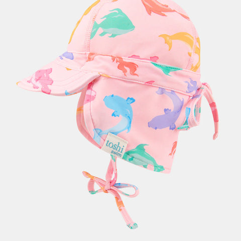 Toshi Swim Baby Flap Cap Classic-Dishy Fishy