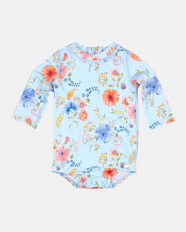 Toshi Swim Baby Onesie L/S Classic- Atlantis