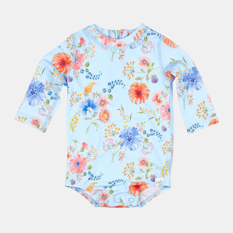 Toshi Swim Baby Onesie L/S Classic- Atlantis