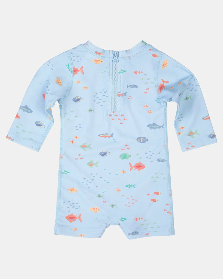 Toshi Swim Baby Onesie Long Sleeve Classic - Reef