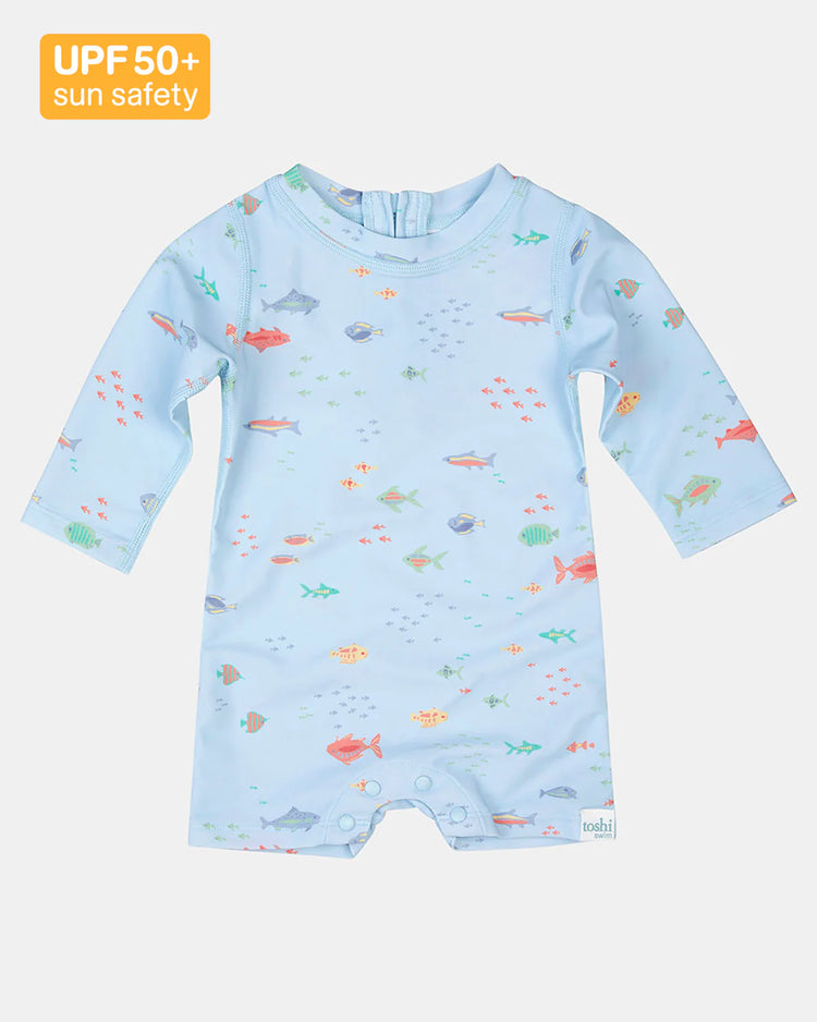 Toshi Swim Baby Onesie Long Sleeve Classic - Reef
