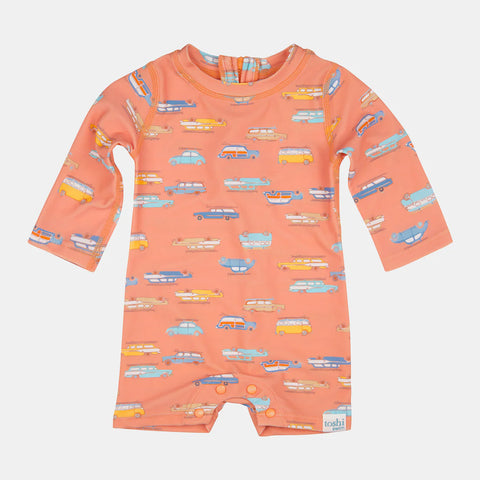 Toshi Swim Baby Onesie L/S Classic- Surfs Up