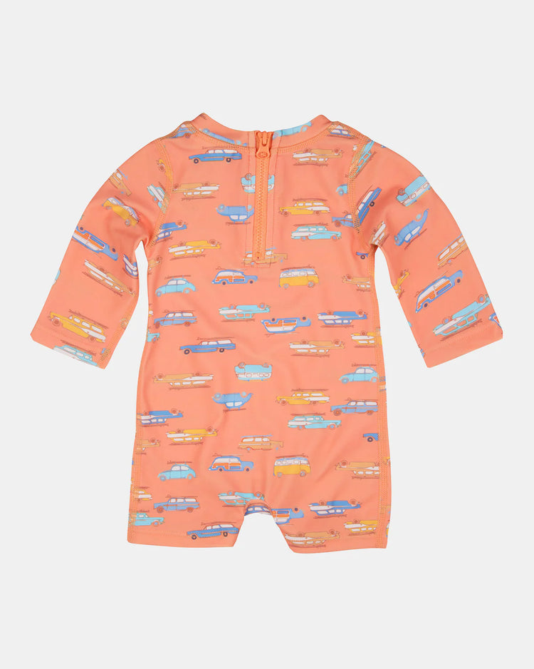 Toshi Swim Baby Onesie L/S Classic- Surfs Up