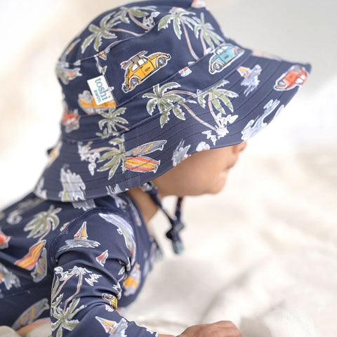 Toshi Swim Kids Sunhat Classic-Surf Twilight