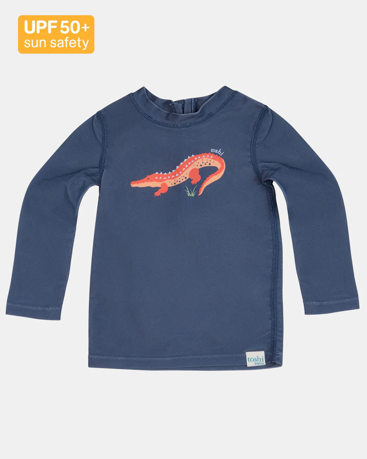 Toshi Swim Rashie L/S Splash - Kakadu Moonlight