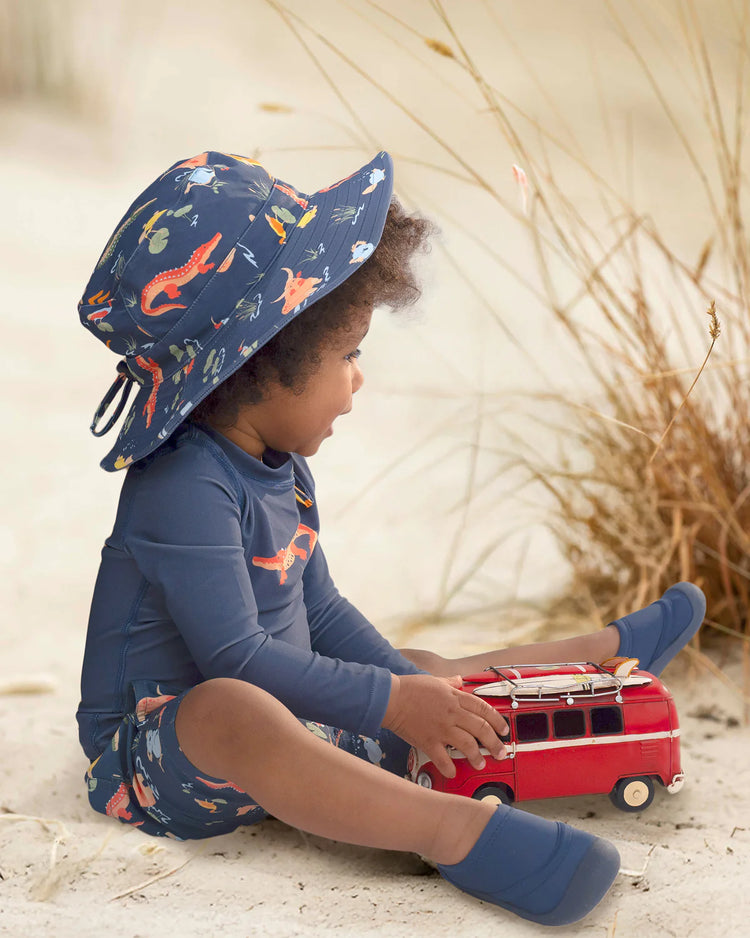 Toshi Swim Rashie L/S Splash - Kakadu Moonlight