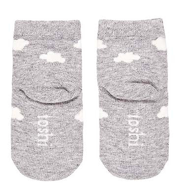 Toshi Organic Baby Socks Jacquard/Clouds (0-24M)