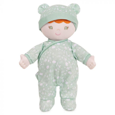 RECYCLED BABY DOLL: GREEN 'DAPHNIE'