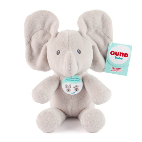 GUND FLAPPY ELEPHANT HANDHELD PEEK-A-BOO  PLUSH