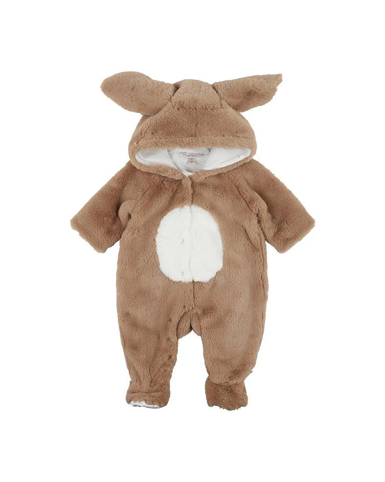 Fox & Finch  LATTE FAUX FUR BUNNY ONESIE