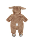 Fox & Finch  LATTE FAUX FUR BUNNY ONESIE
