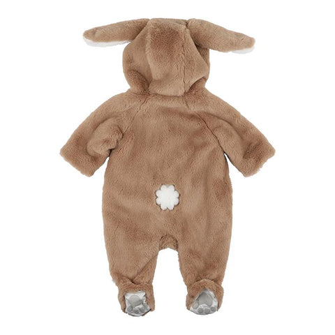 Fox & Finch  LATTE FAUX FUR BUNNY ONESIE