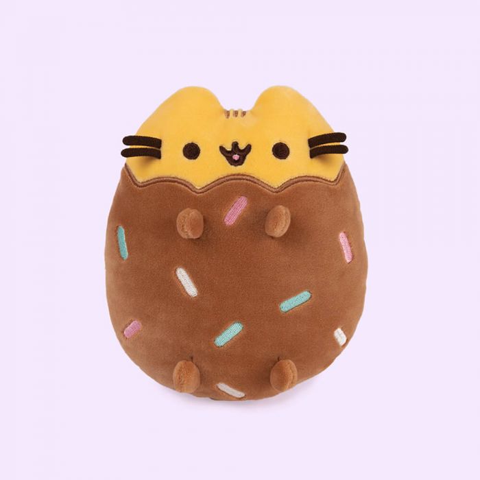 PUSHEEN CHOCOLATE DIPPED COOKIE RAINBOW SPRINKLES