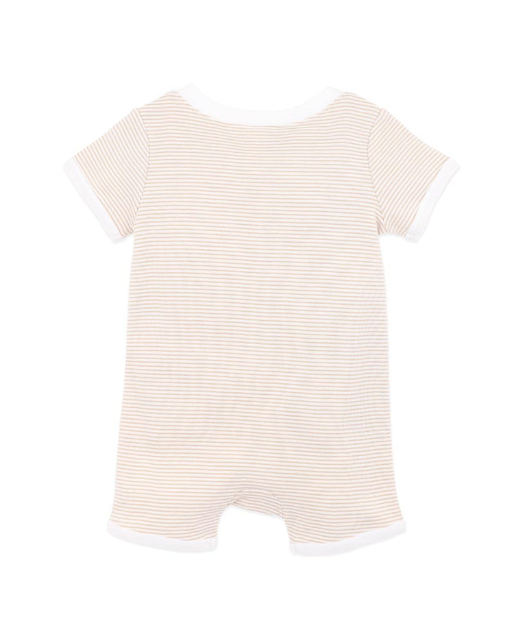 BEBE BILLIE GIRAFFE ORGANIC SS ZIPSUIT