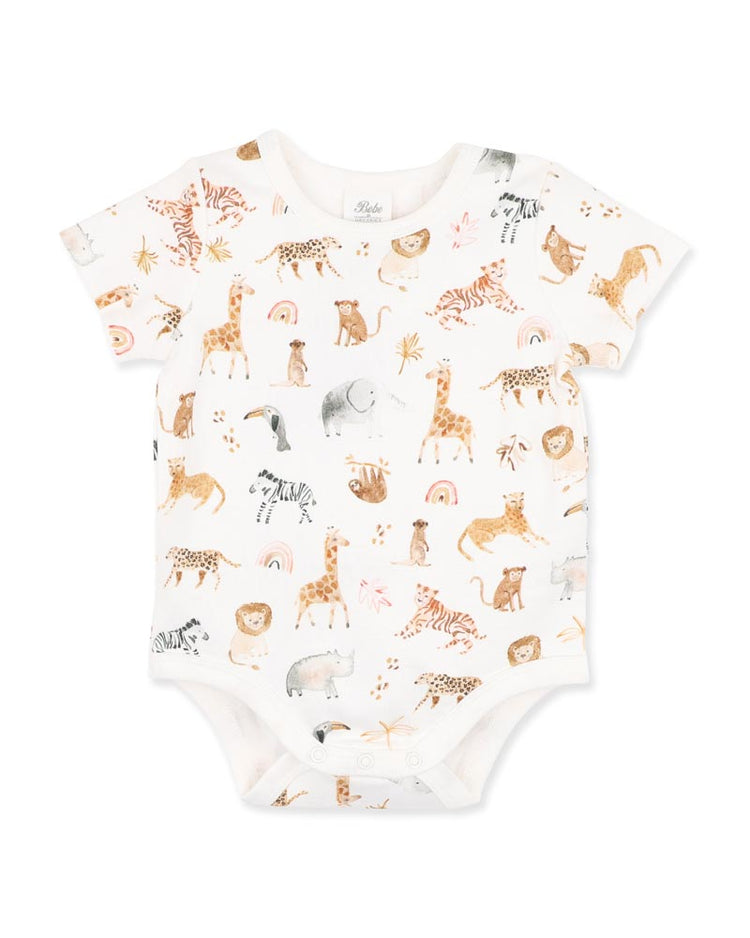 BEBE BILLIE PRINT ORGANIC BODYSUIT