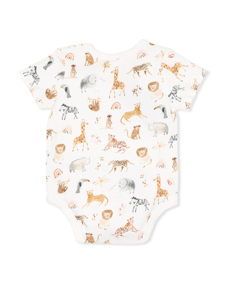BEBE BILLIE PRINT ORGANIC BODYSUIT
