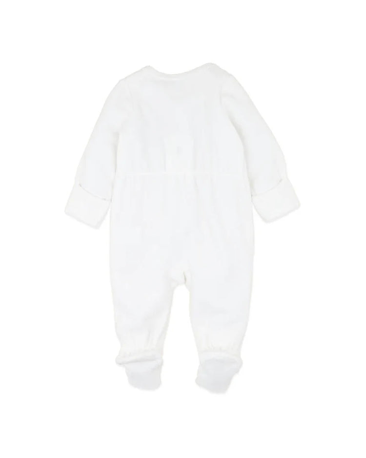 BEBE CHARLIE KOALA VELOUR ZIP ONESIE