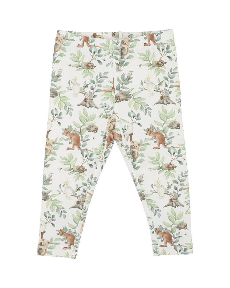 BEBE CHARLIE ORGANIC TURN BACK FEET LEGGINGS