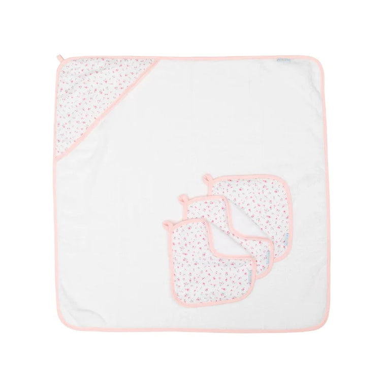 ALL4ELLA Baby hooded towel - Pink Petals