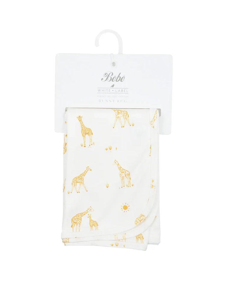 BEBE Giraffe organic bunny rug