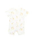 BEBE GIRAFFE ORGANIC SS ROMPER
