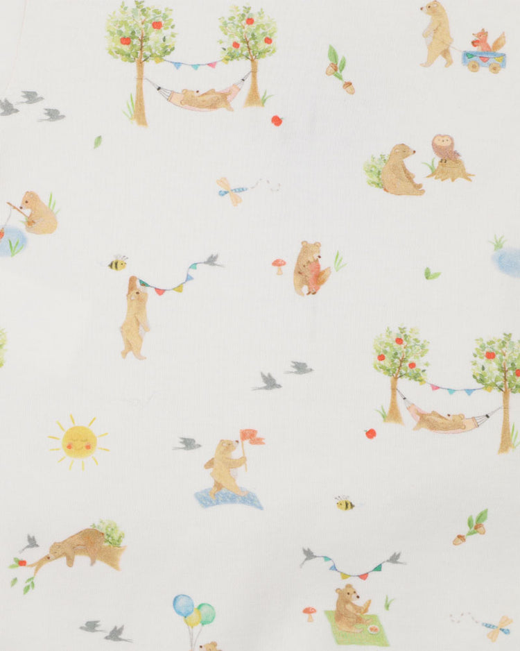 BEBE BEAR ORGANIC SS ZIPSUIT