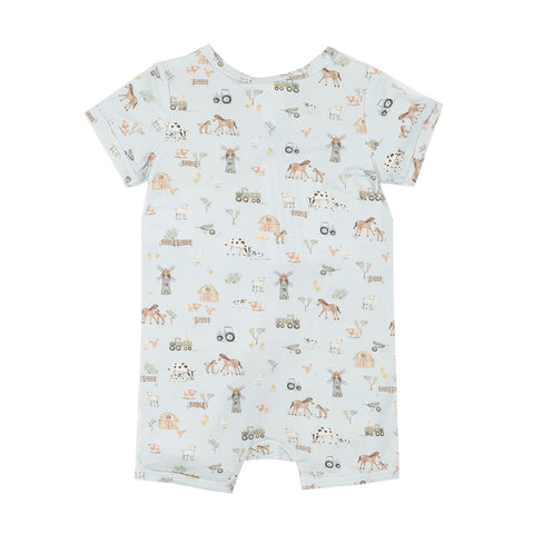 BEBE  FARM ECOCOSY  SS ZIPSUIT