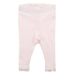 BEBE WHITE LABLE PINK POINTELLE LEGGING