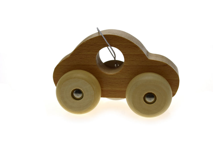 SIMPLE WOODEN TOY CAR-- NATURAL
