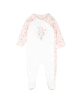 BEBE ZOE PRINT LS WRAP ONESIE