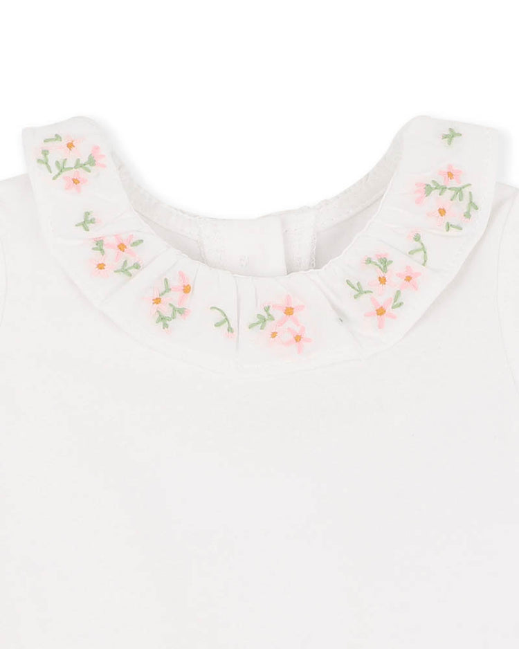 BEBE TESS EMB. COLLAR BODYSUIT