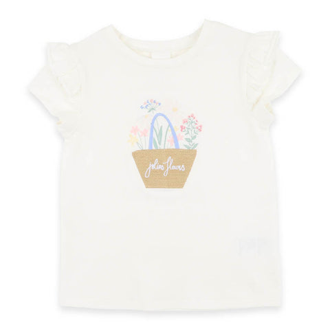 BEBE BONNIE ORGANIC FLOWER TEE