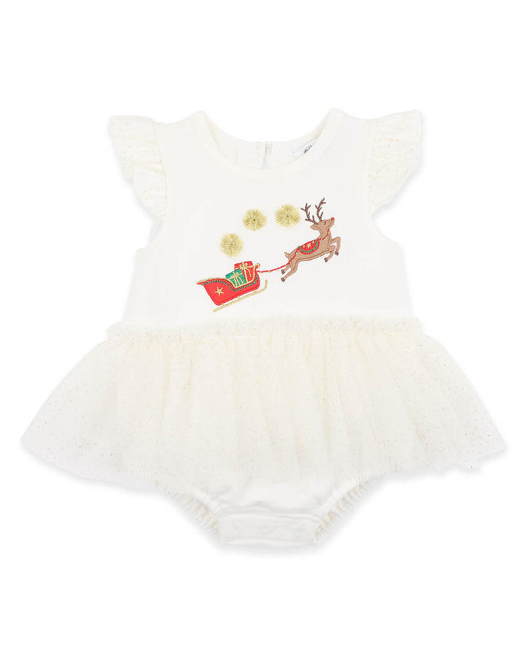 Bebe FESTIVE REINDEER TUTU BODYSUIT