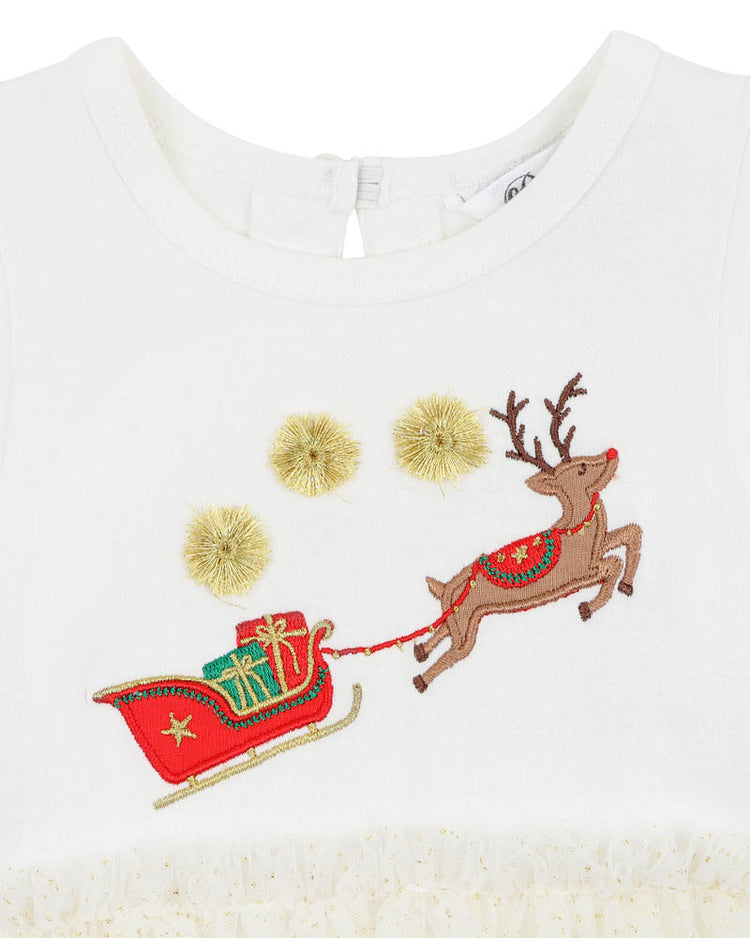 Bebe FESTIVE REINDEER TUTU BODYSUIT