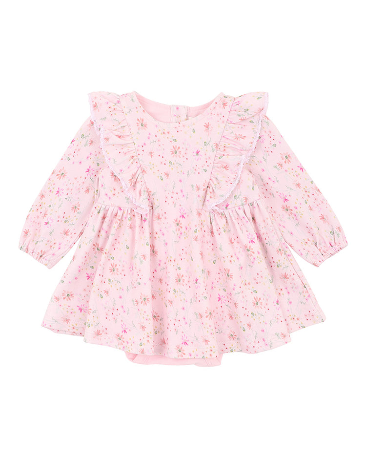 BEBE MOLLY OVERLAY DRESS