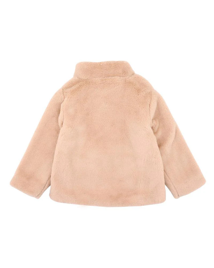 BEBE LYLA FAUX FUR COAT