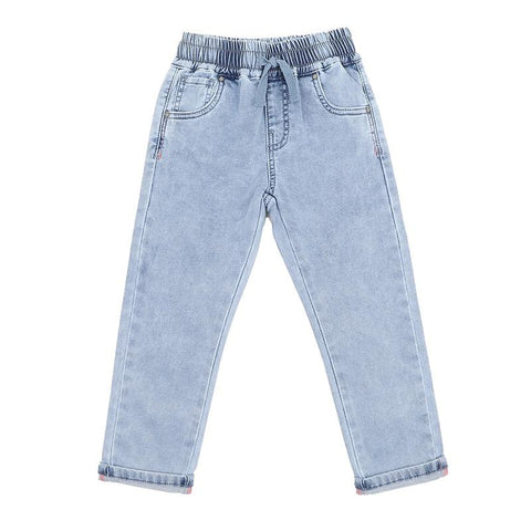 BEBE FLOSSY KNIT DENIM PULL ON JEANS