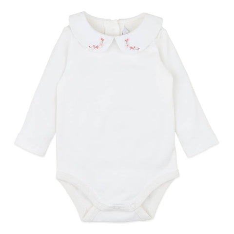 BEBE GEMMA EMB. COLLAR BODYSUIT