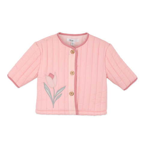 BEBE FERN QUILTED TULIP JACKET