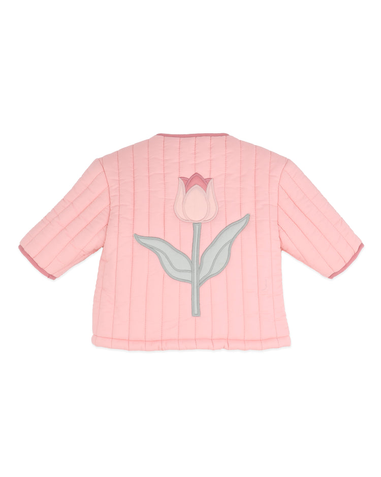 BEBE FERN QUILTED TULIP JACKET