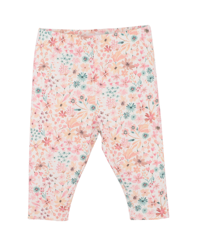 Bebe FERN FLORAL ORGANIC LEGGINGS