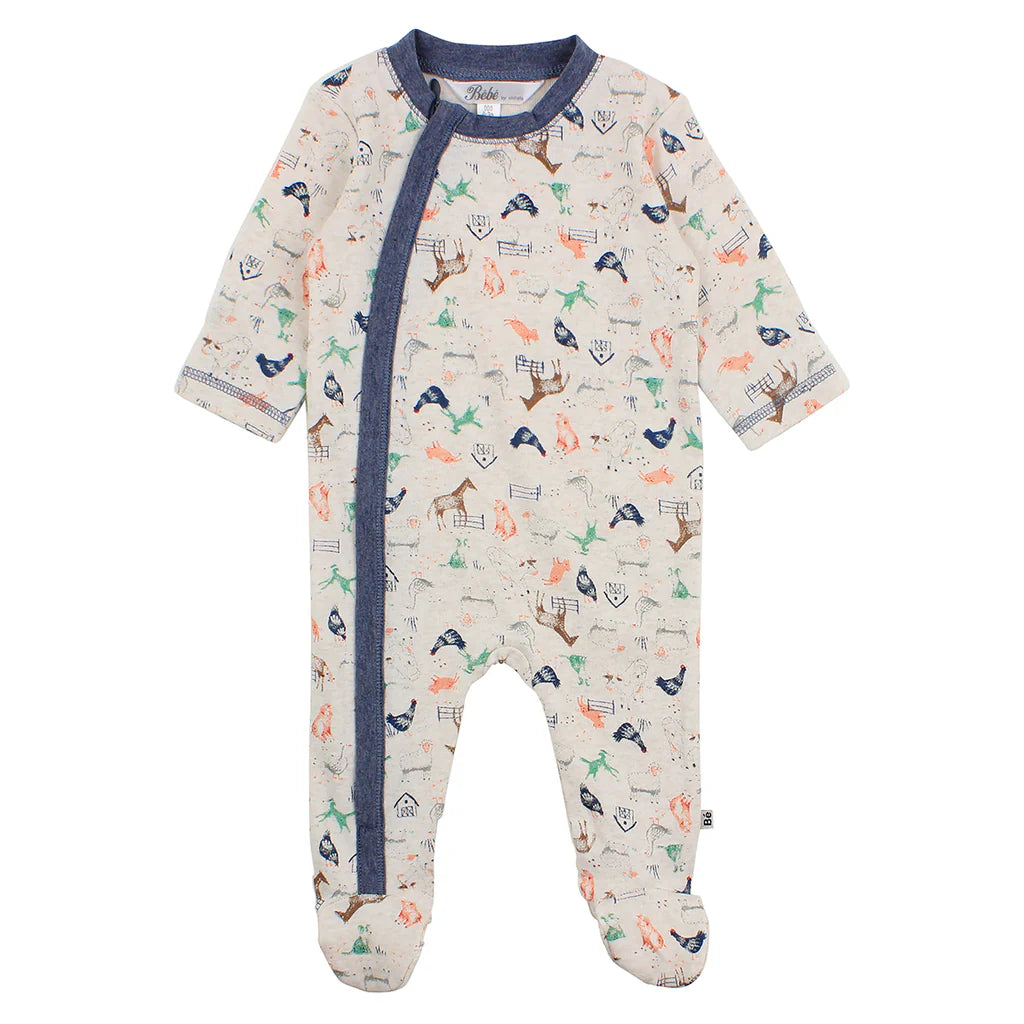 BEBE BEAU ZIP ROMPER(00000 Premature)