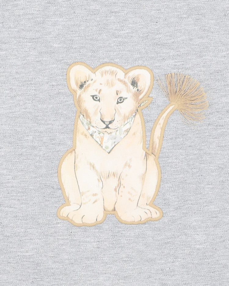BEBE ELLIS PRINT LION CUB ROMPER
