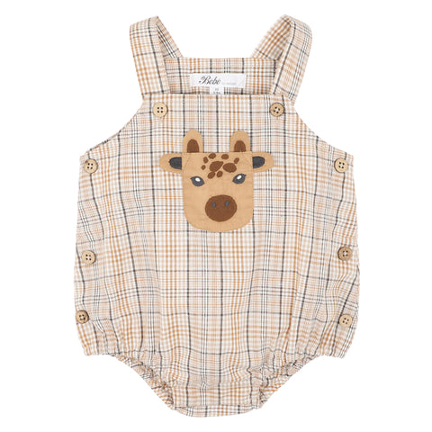 BEBE ELLIS GIRAFFE POCKET CHECK BODYSUIT